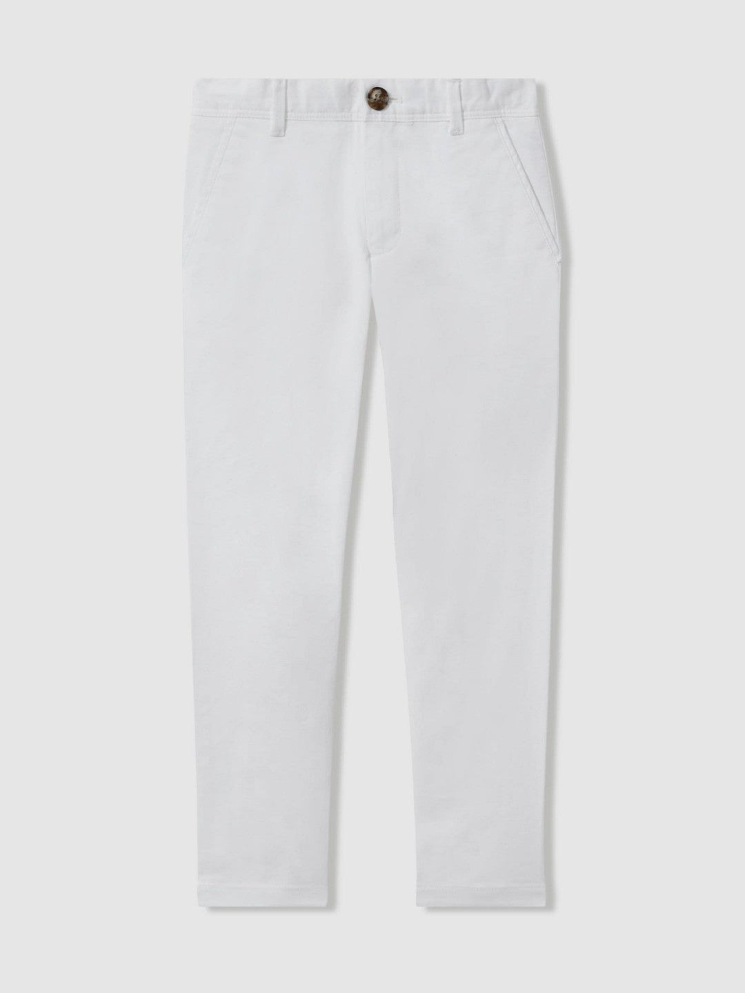3-9 yrs Slim Fit Casual Chinos in White Children & Baby | Reiss