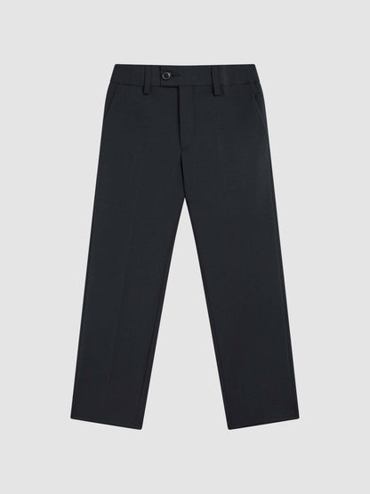 4-9 yrs Wool-Blend Suit Trousers in Navy Children & Baby | Reiss