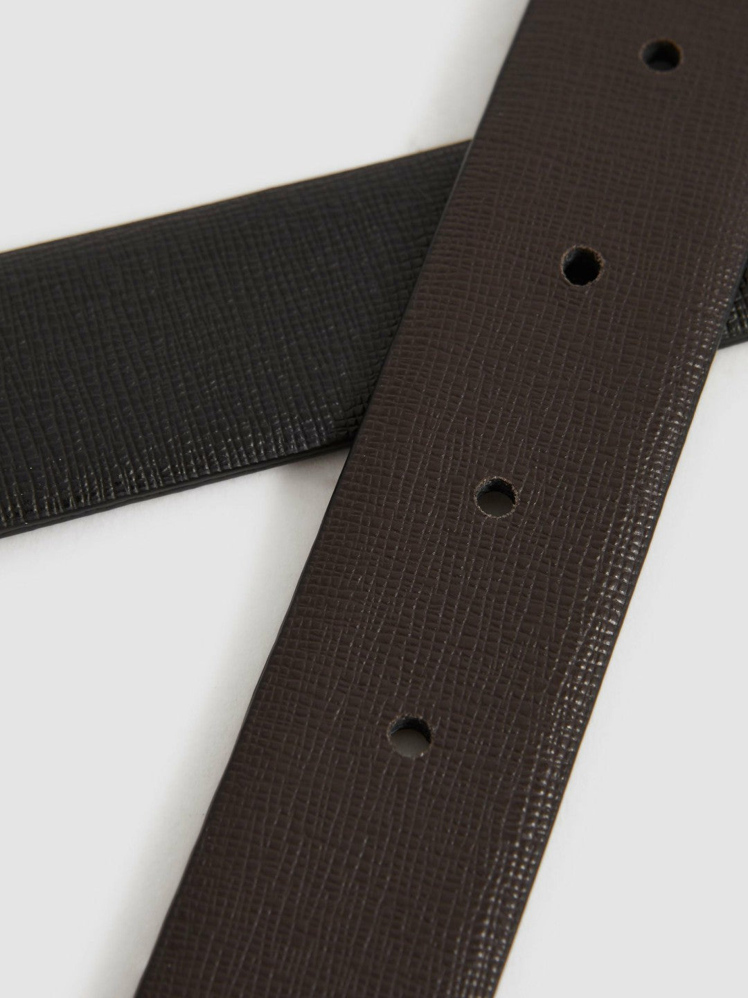 Reversible Leather Belt in Black/Brown Men | Reiss