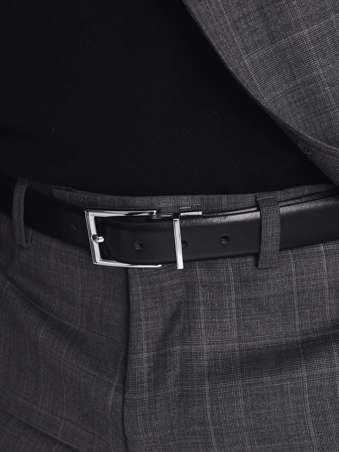 Reversible Leather Belt in Black/Brown Men | Reiss