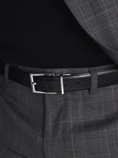 Reversible Leather Belt in Black/Brown Men | Reiss