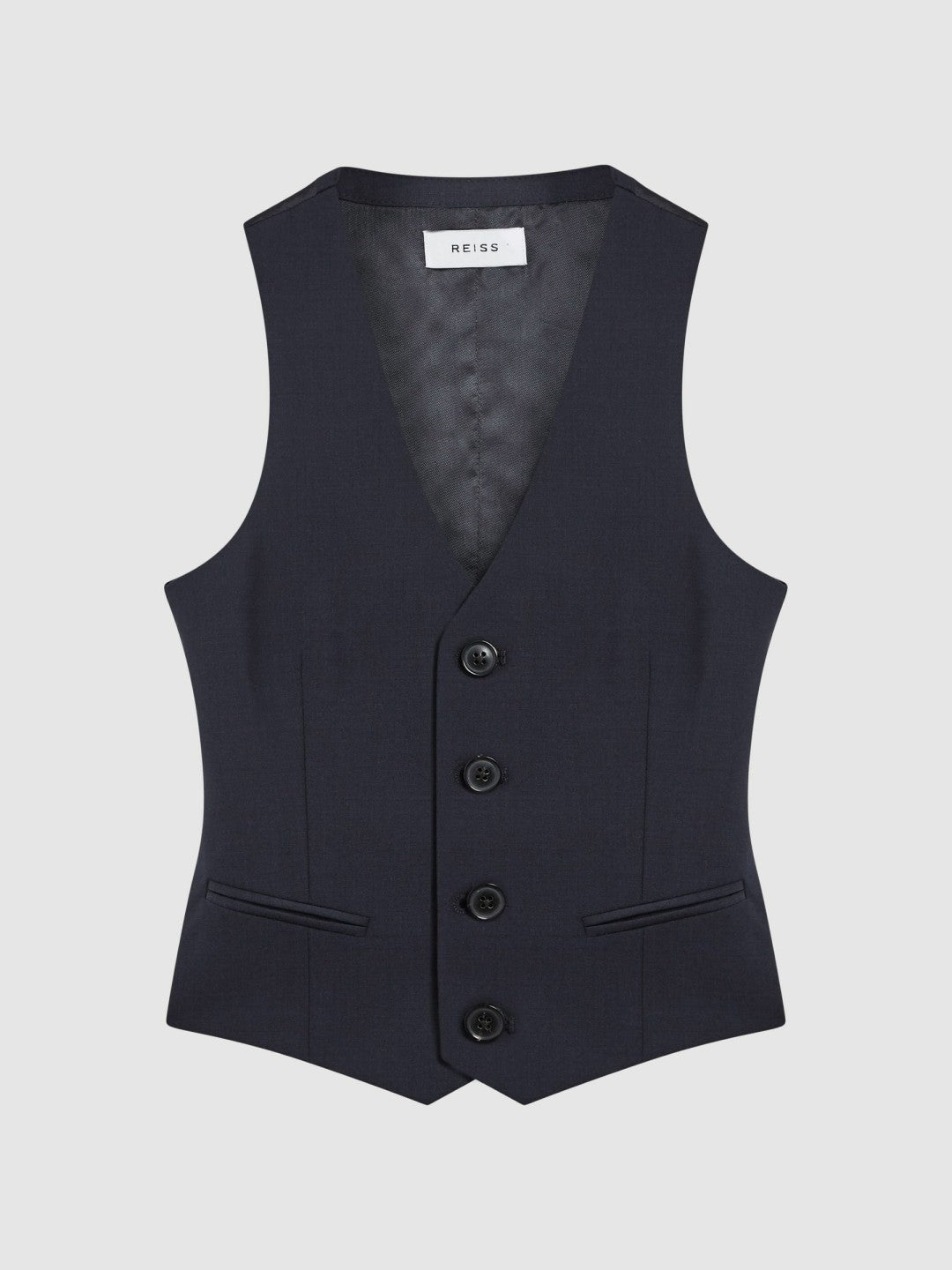 4-9 yrs Modern Fit Waistcoat in Navy Children & Baby | Reiss