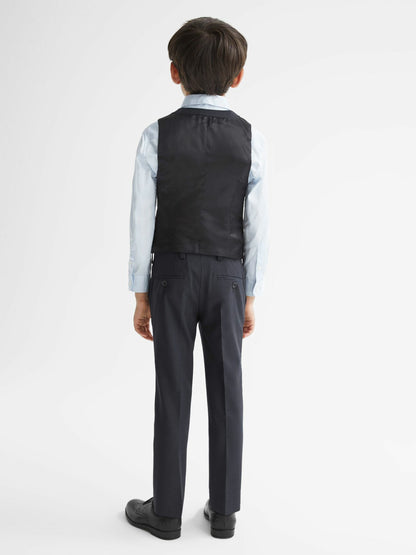 4-9 yrs Modern Fit Waistcoat in Navy Children & Baby | Reiss