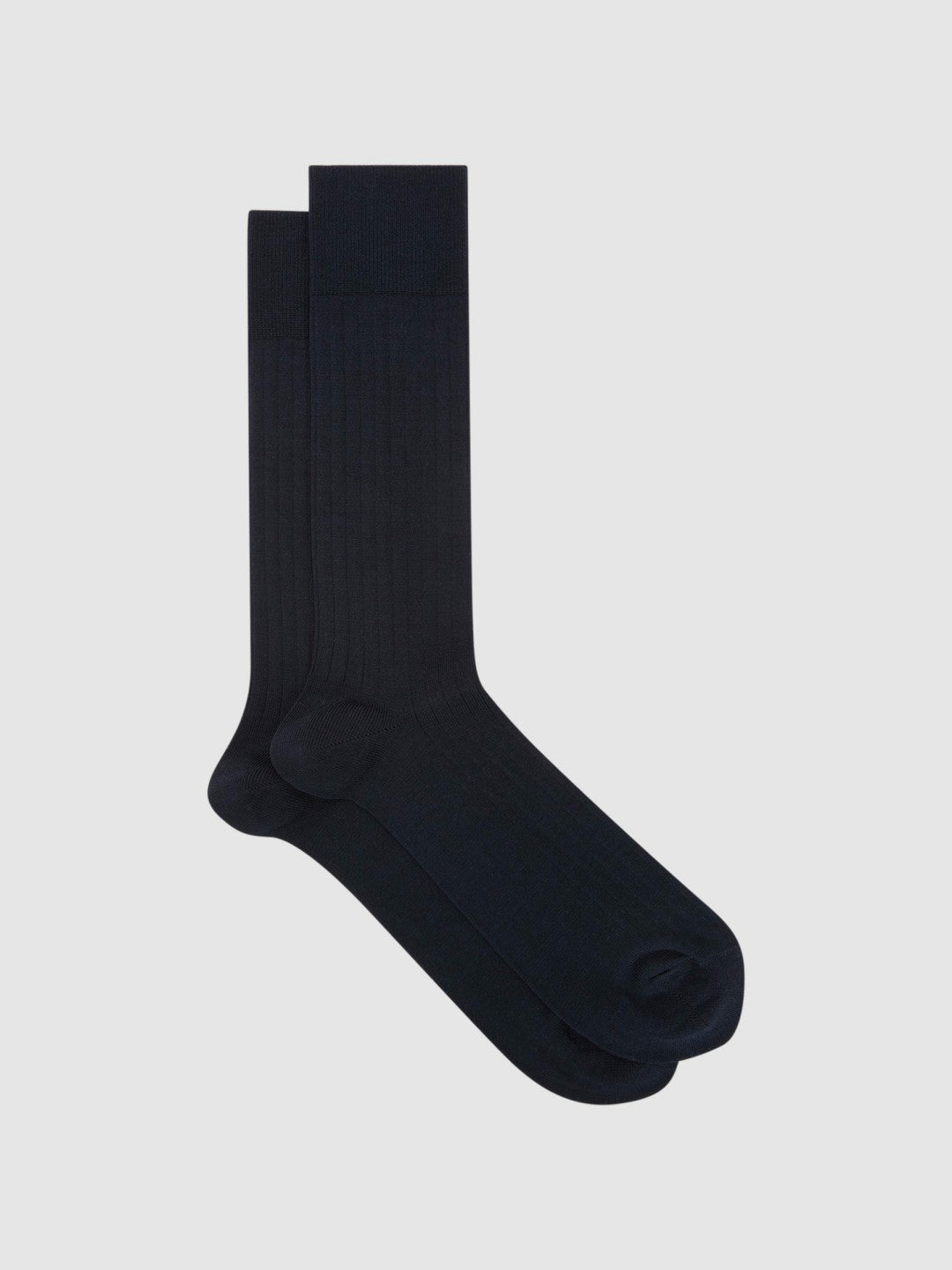 Ribbed Socks in Navy Men | Reiss