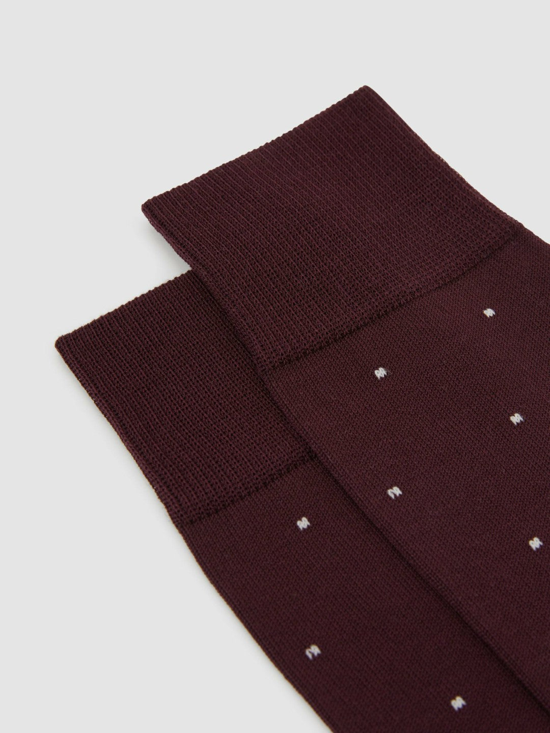 Polka Dot Socks in Bordeaux Men | Reiss