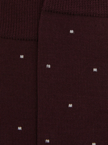 Polka Dot Socks in Bordeaux Men | Reiss