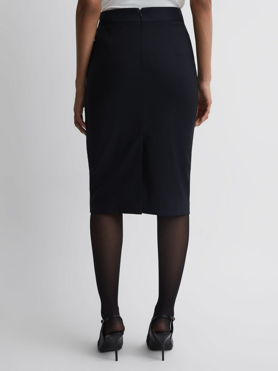 Petite Tailored Pencil Skirt in Navy Women | Reiss