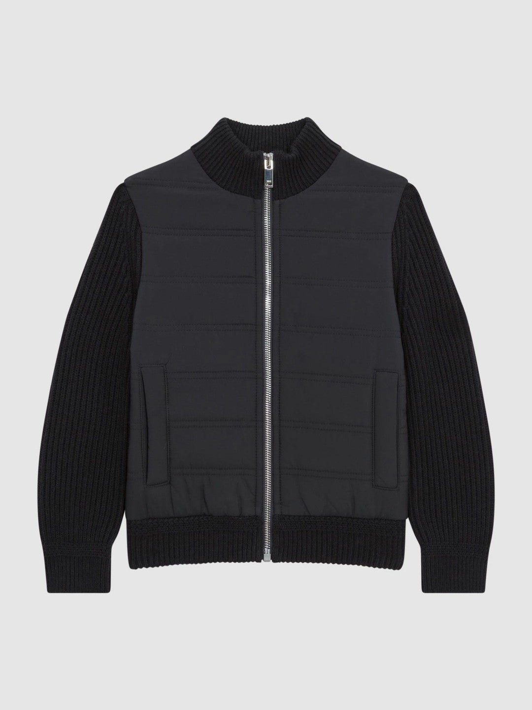 3-9 yrs Hybrid Zip Through Quilted Jacket in Navy Children & Baby | Reiss