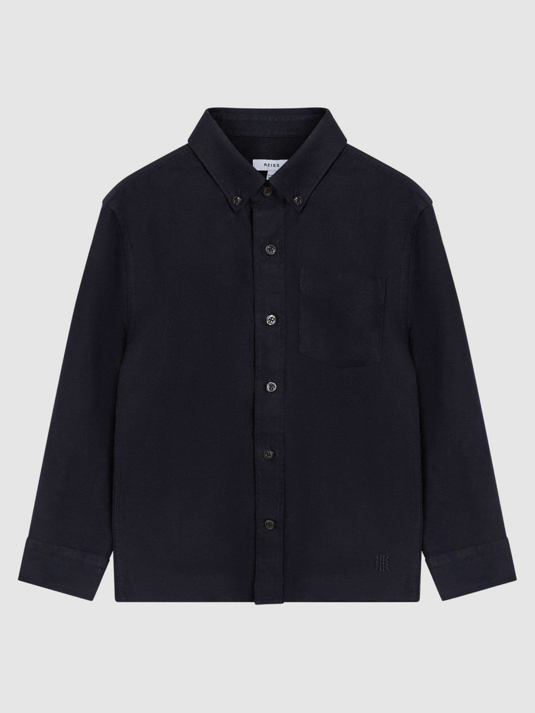 9-14 yrs Button Down Oxford Shirt in Navy Children & Baby | Reiss