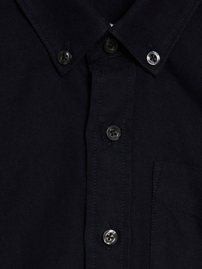 9-14 yrs Button Down Oxford Shirt in Navy Children & Baby | Reiss