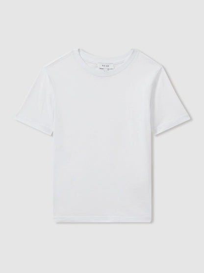 9-13 yrs Crew Neck T-Shirt in White Children & Baby | Reiss
