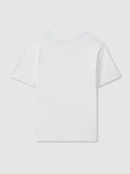 9-13 yrs Crew Neck T-Shirt in White Children & Baby | Reiss