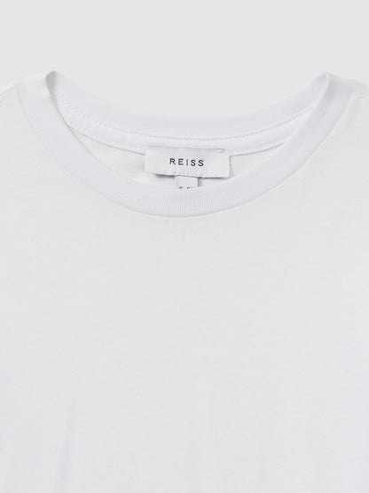9-13 yrs Crew Neck T-Shirt in White Children & Baby | Reiss