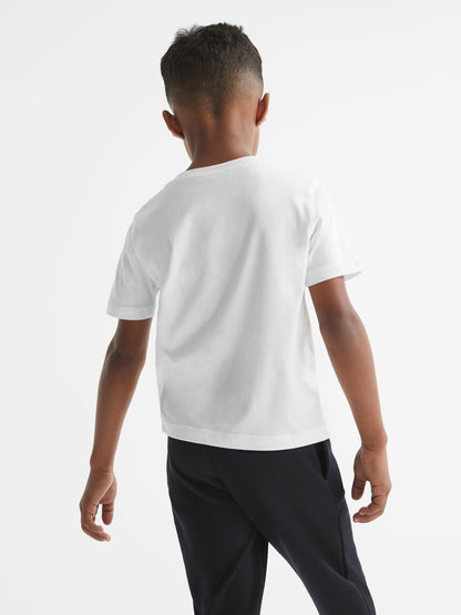9-13 yrs Crew Neck T-Shirt in White Children & Baby | Reiss