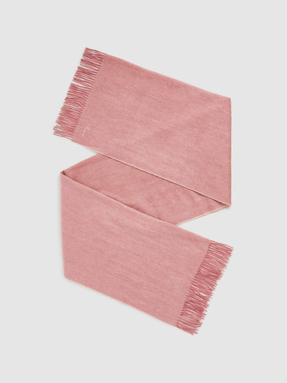 Wool-Cashmere Scarf in Blush Women | Reiss