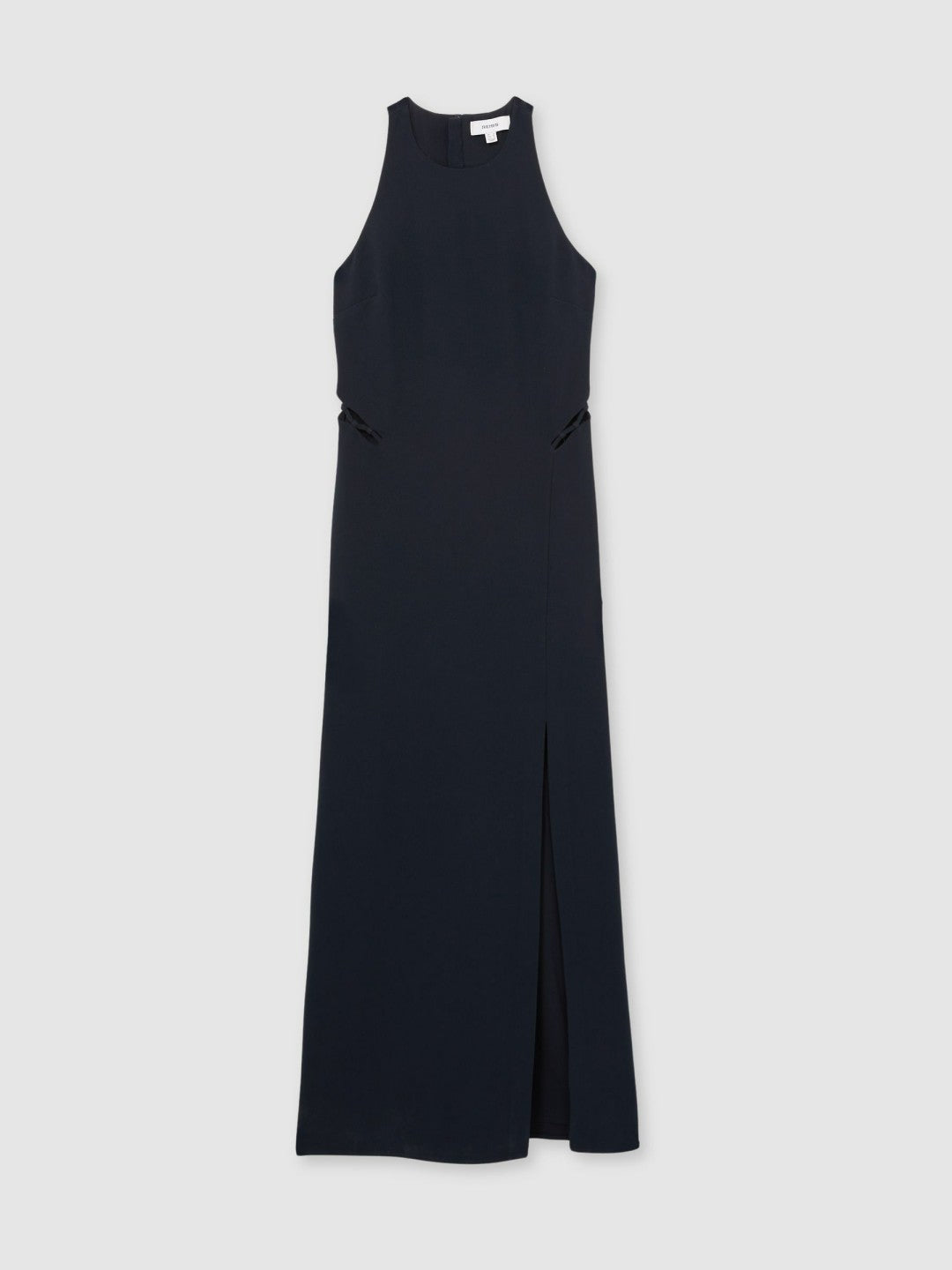 Ladder-Trim Sleeveless Maxi Dress in Navy Women | Reiss