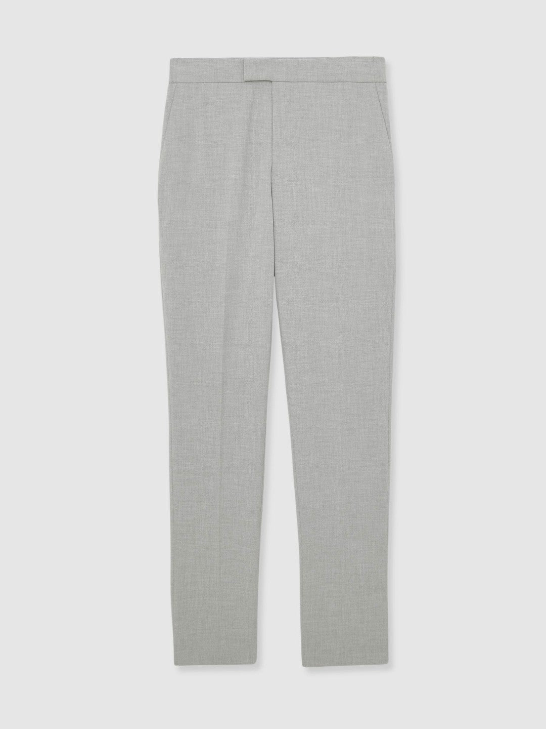 Slim-Fit Internal-Drawstring Trousers in Grey Men | Reiss