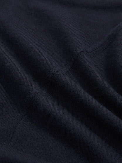 Wool Slouched Sleeveless Top in Navy Women | Reiss