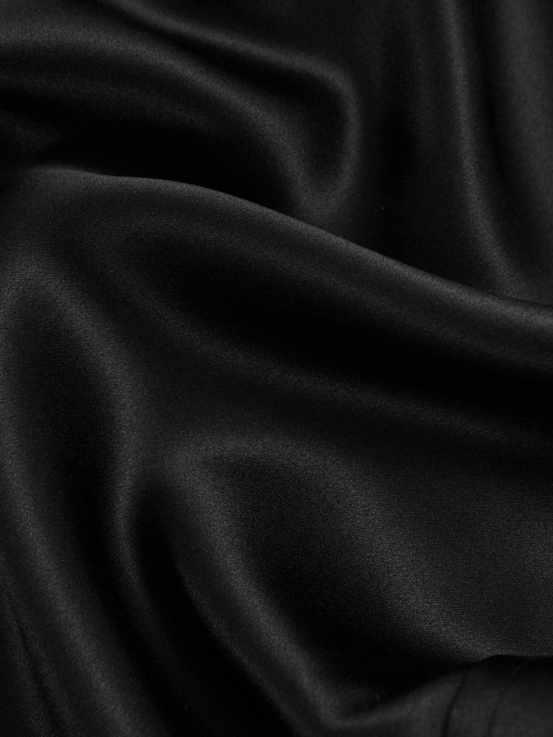 Silk-Satin Concealed-Placket Shirt in Black Women | Reiss
