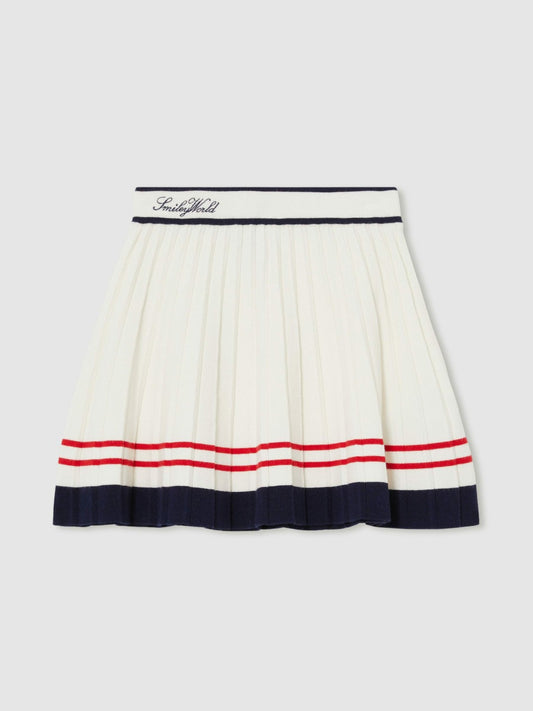 13-14 yrs SmileyWorld Tennis Skirt in Off White Children & Baby | Reiss