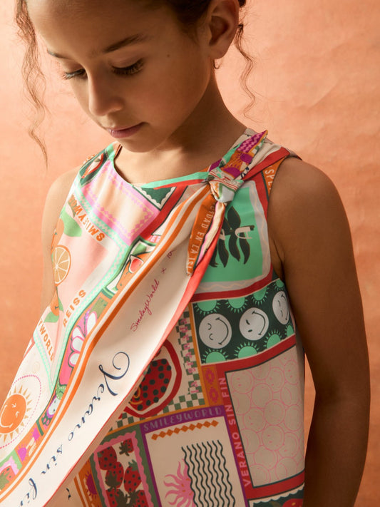 9-13 yrs SmileyWorld Motif Print Top in Multi Children & Baby | Reiss