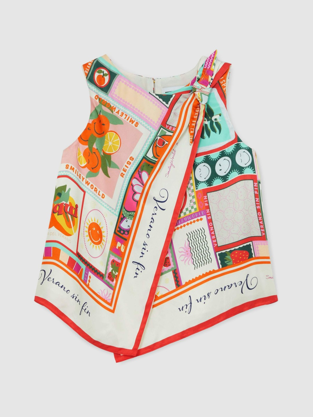 9-13 yrs SmileyWorld Motif Print Top in Multi Children & Baby | Reiss
