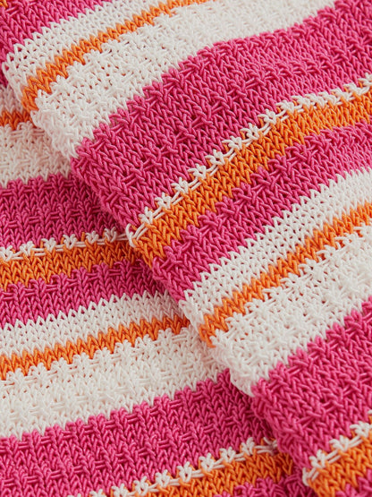 9-13 yrs SmileyWorld Stripe Knit Trousers in Pink Children & Baby | Reiss