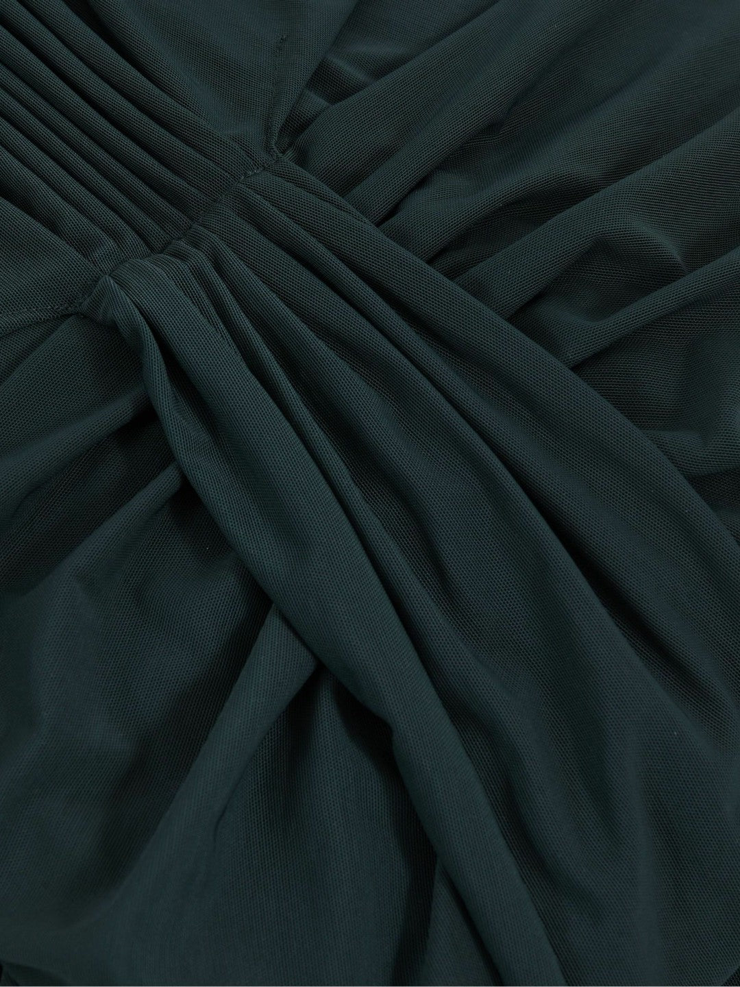 Sheer Ruched Maxi Dress in Teal Women | Reiss