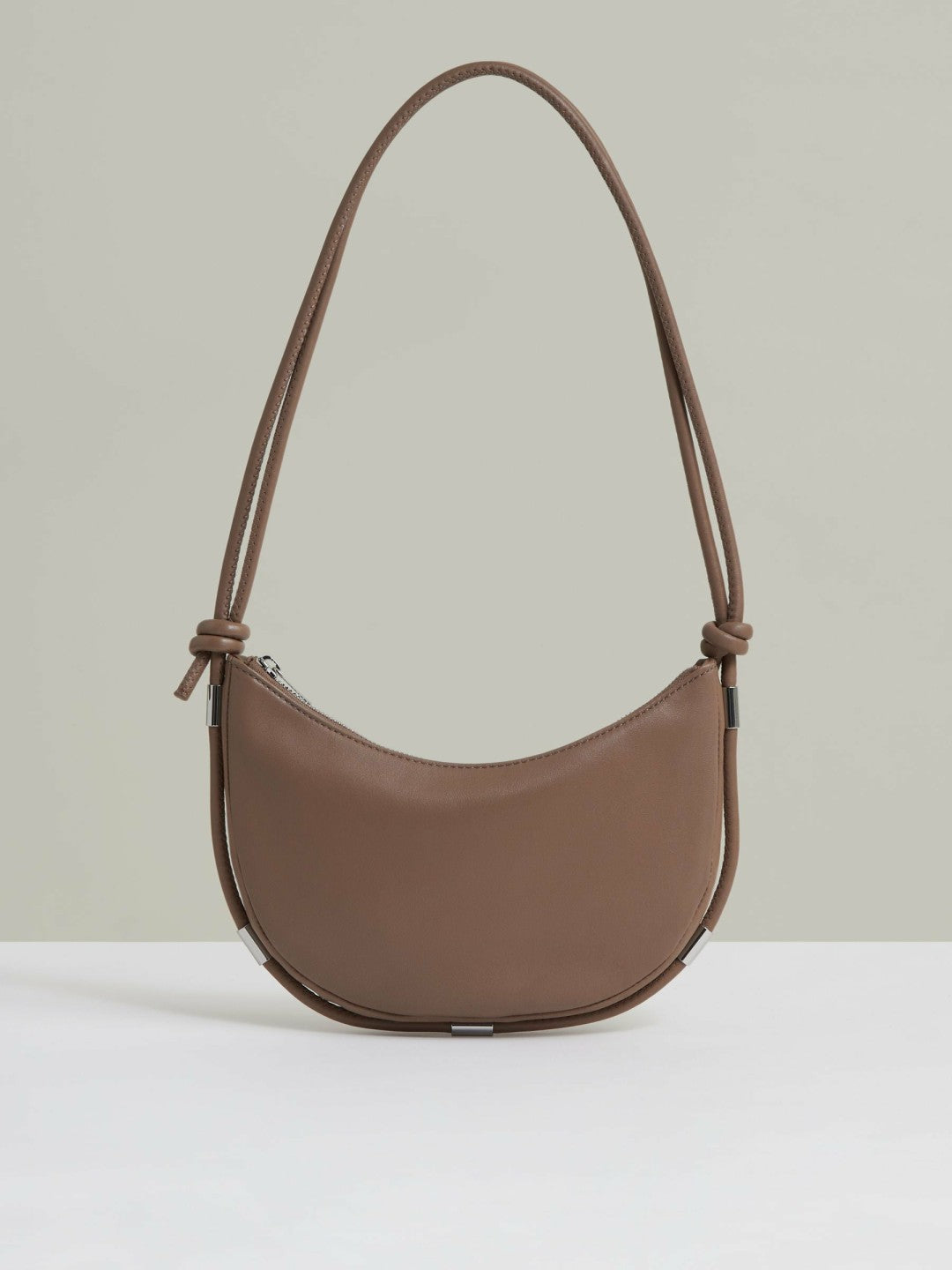 Leather Rope Strap Shoulder Bag in Neutral Women | Reiss