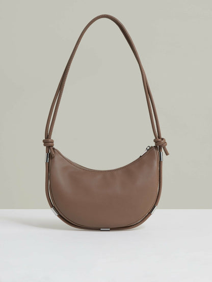 Leather Rope Strap Shoulder Bag in Neutral Women | Reiss