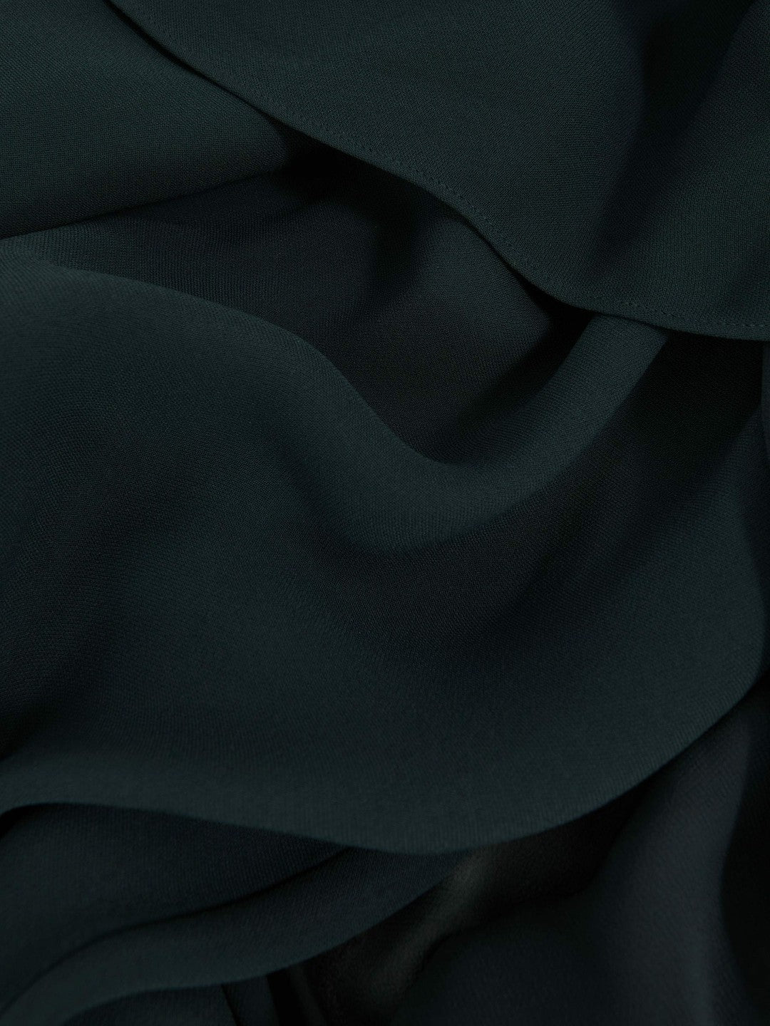 Crepe Cape Maxi Dress in Teal Green Women | Reiss