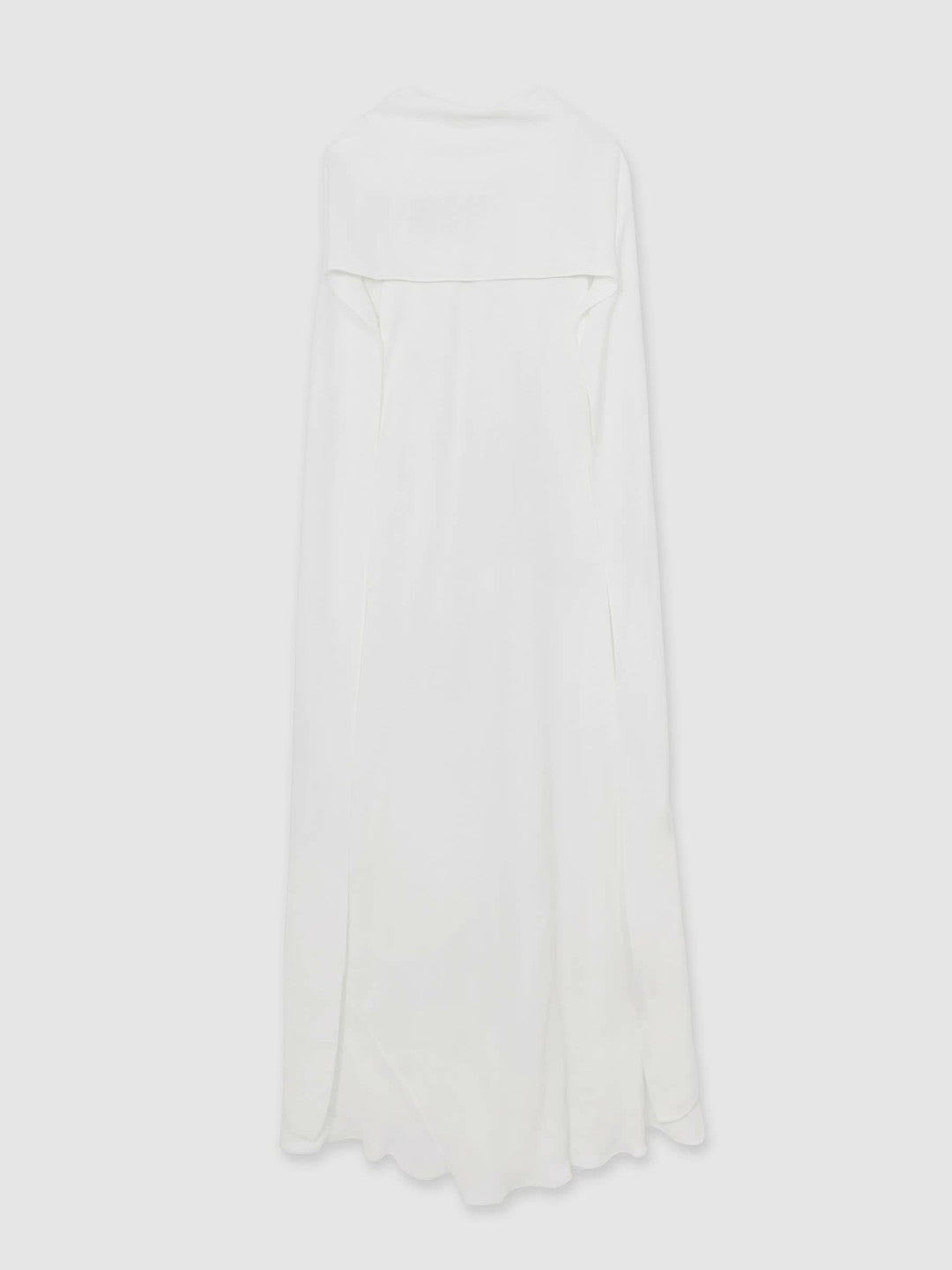 Crepe Cape Maxi Dress in White Women | Reiss