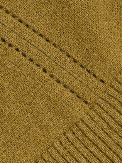 9-13 yrs Wool-Blend Open-Stitch Jumper with Cashmere in Khaki Green Children & Baby | Reiss