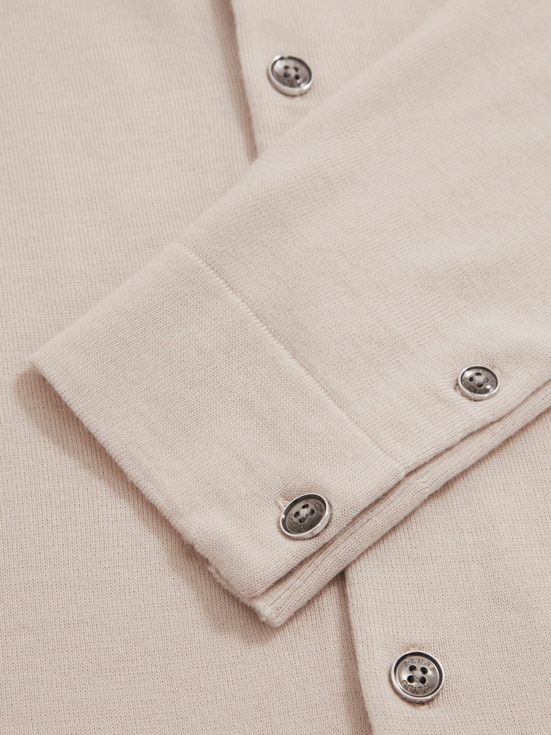 Merino Wool Button-Through Cardigan in Beige Men | Reiss