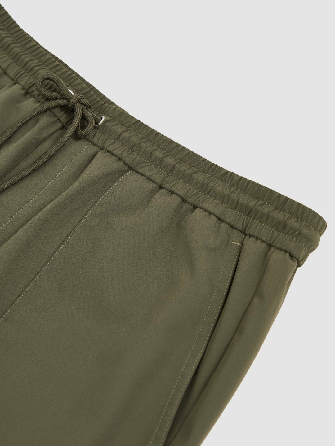 Drawstring Technical Cuffed Trousers in Green Men | Reiss