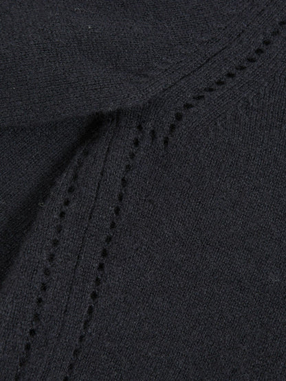 9-13 yrs Wool-Blend Open-Stitch Jumper with Cashmere in Navy Children & Baby | Reiss