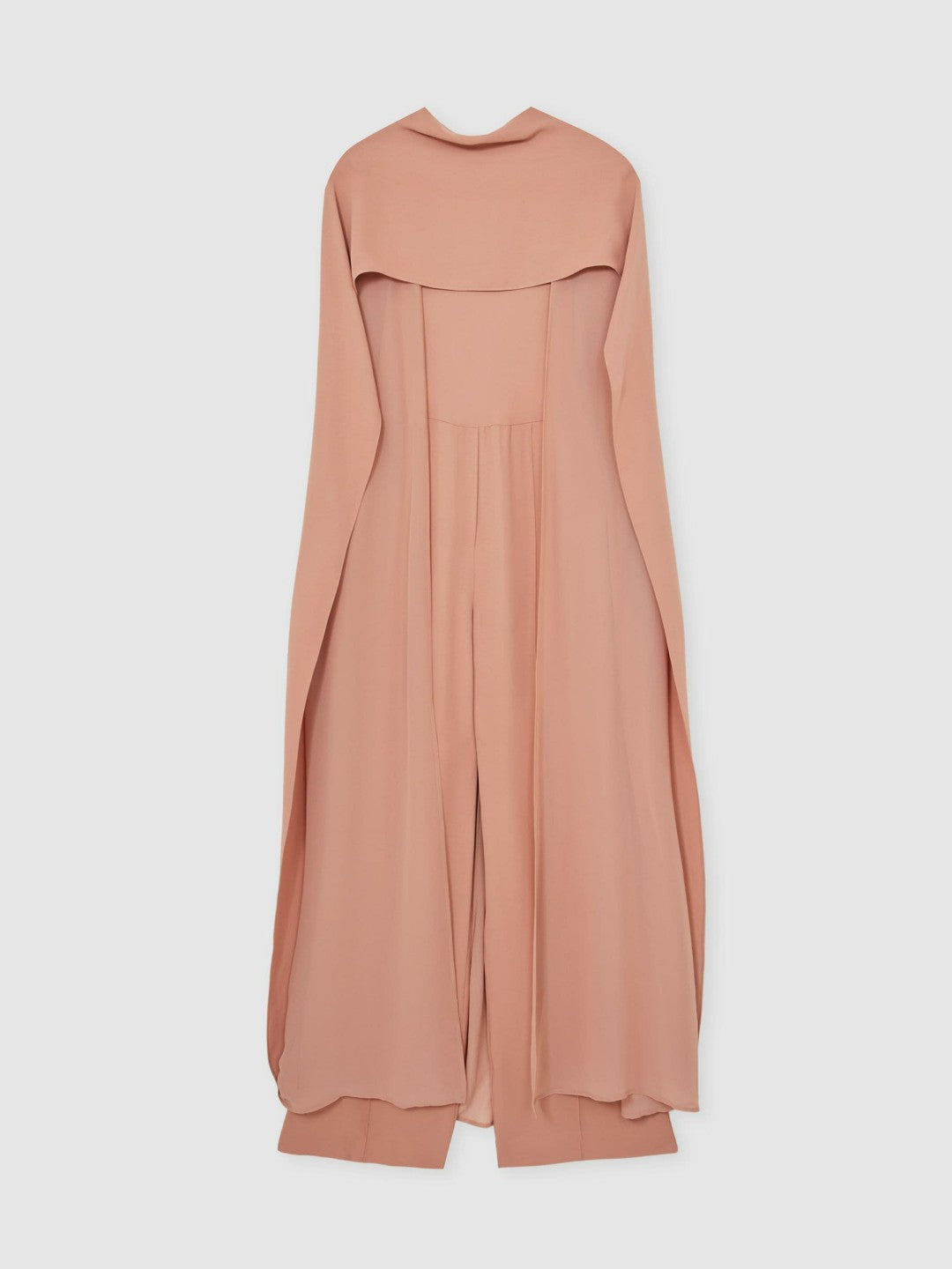 Wide-Leg Cape Jumpsuit in Pink Women | Reiss