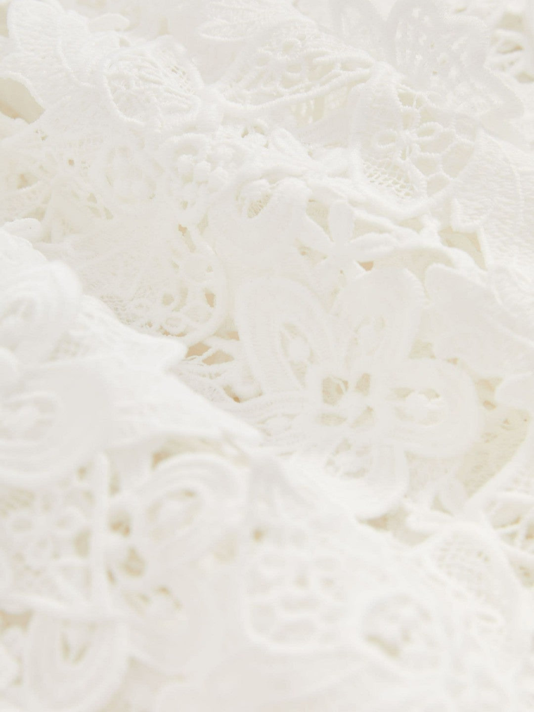 Cotton Cut Out Lace Cami Top in Ivory Women | Reiss