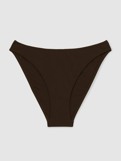 High Cut Bikini Bottoms in Chocolate Women | Reiss