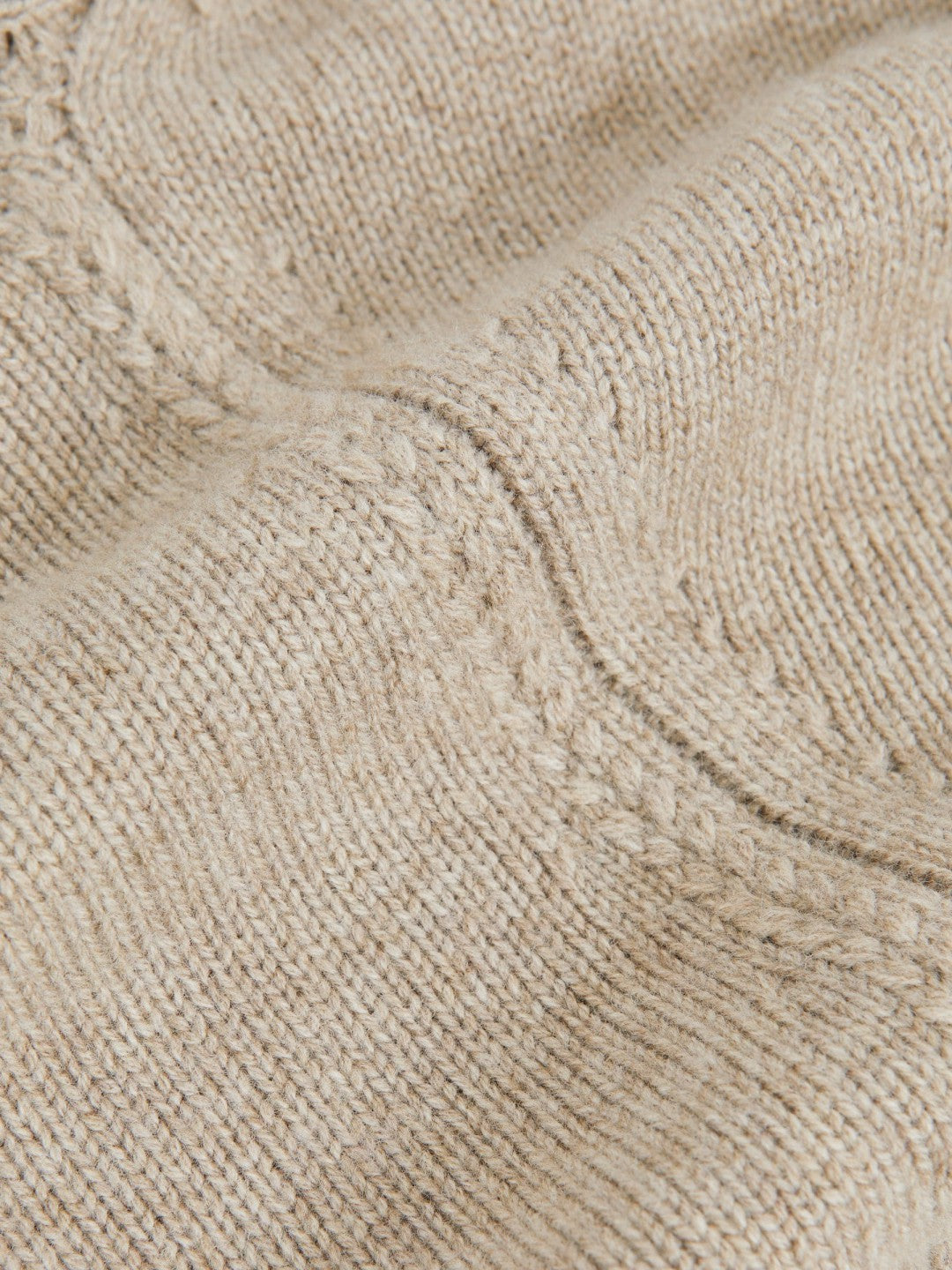 Wool-Cashmere Crew-Neck Jumper in Stone Women | Reiss