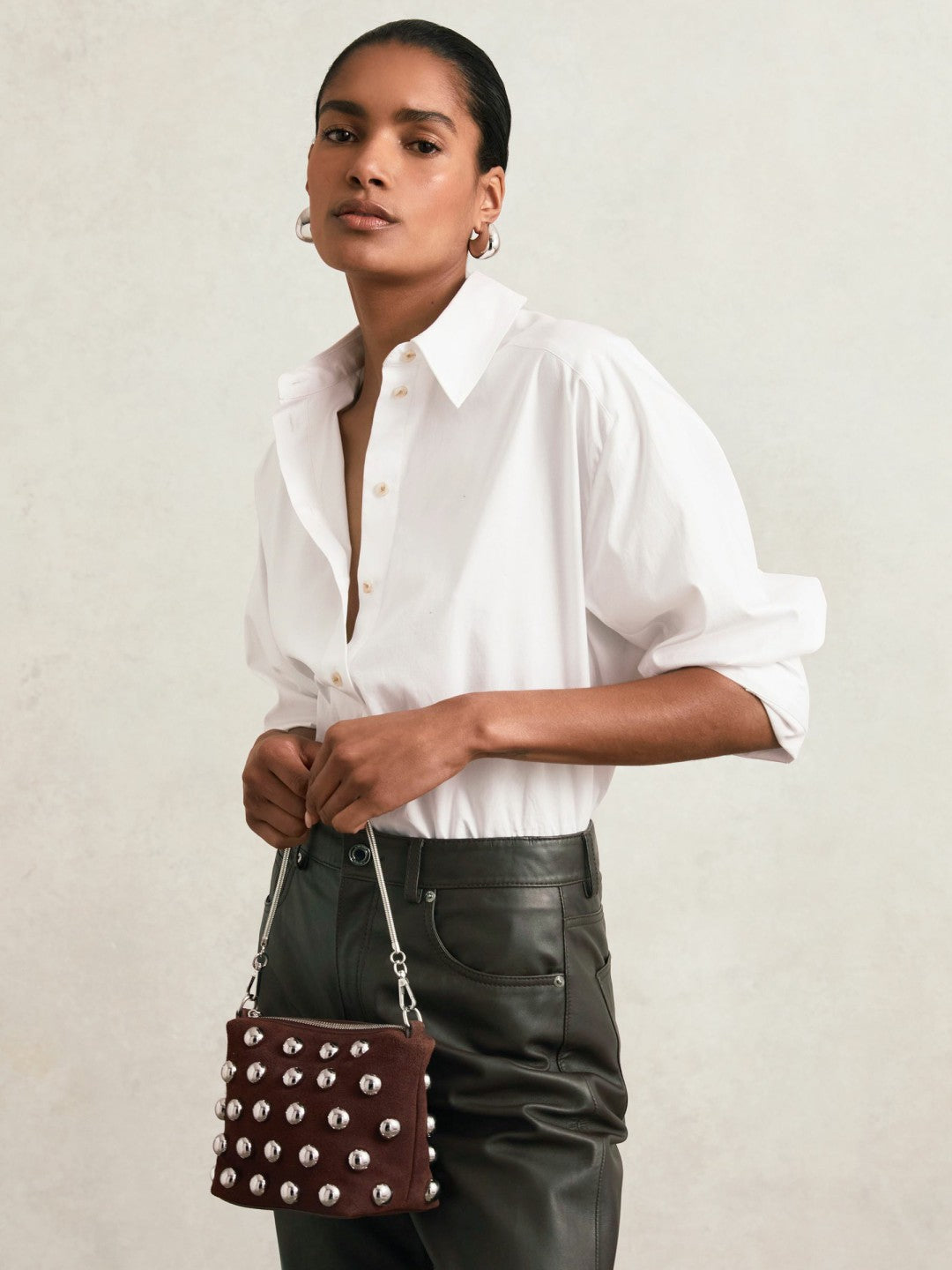 Bag in Oxblood Women | Reiss