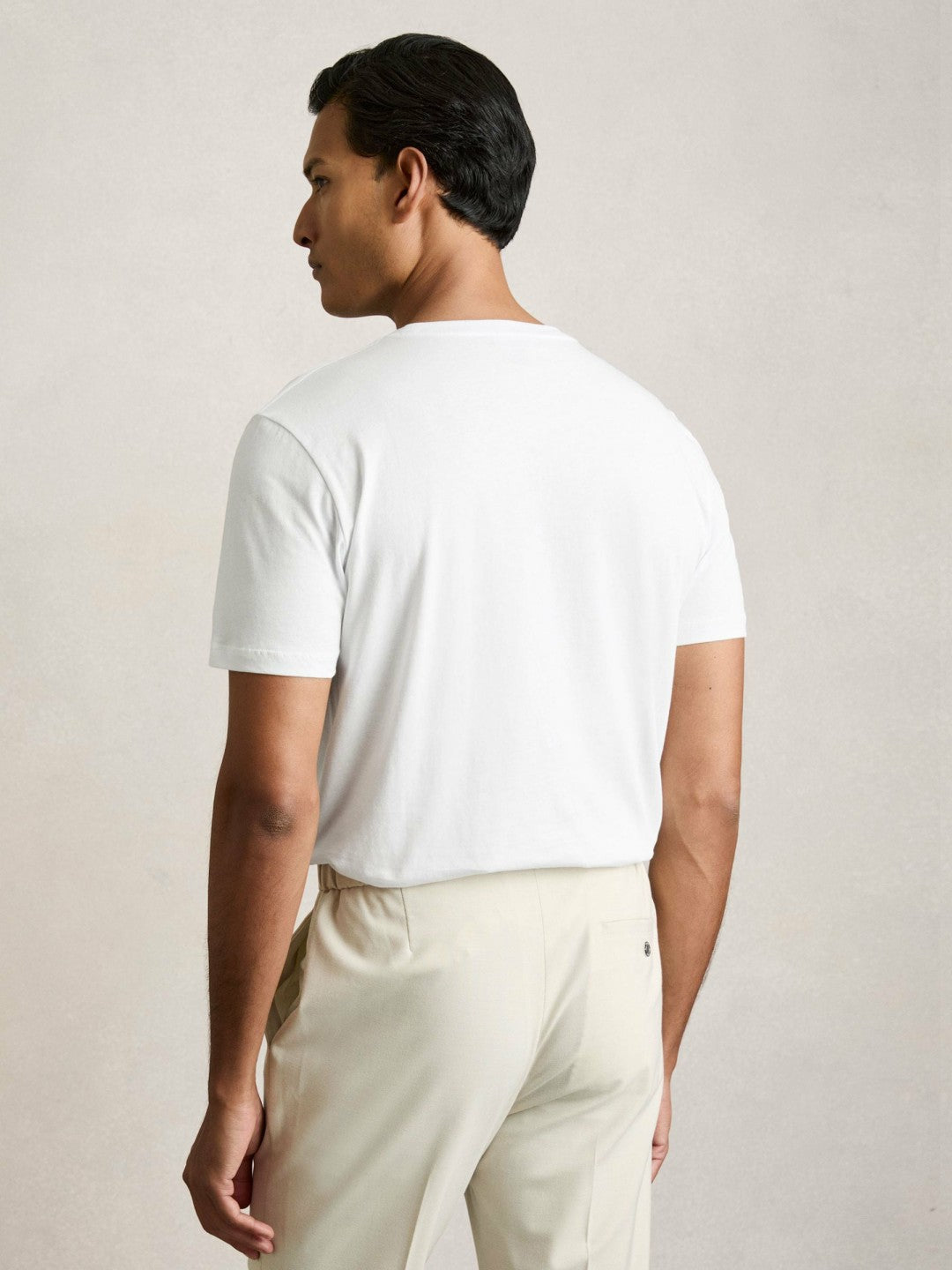 Cotton Crew-Neck T-shirts 3 Pack in White/Navy/Airforce Blue Men | Reiss
