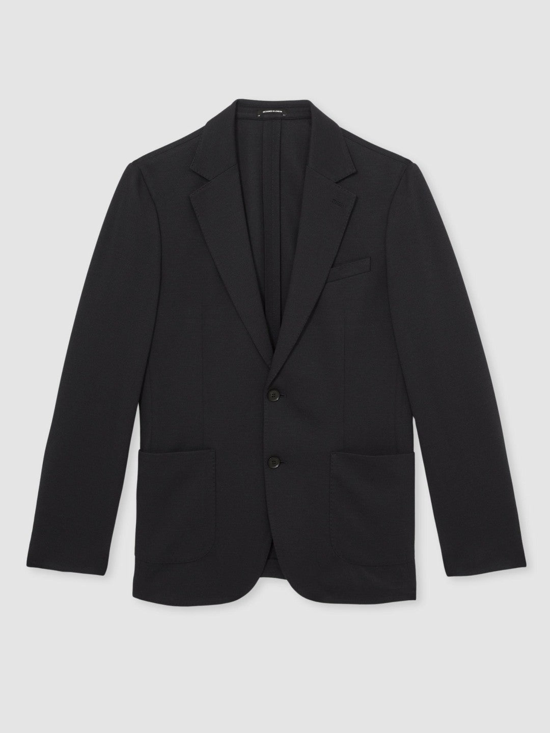 Slim-Fit Single-Breasted Jersey Suit Blazer in Navy Men | Reiss