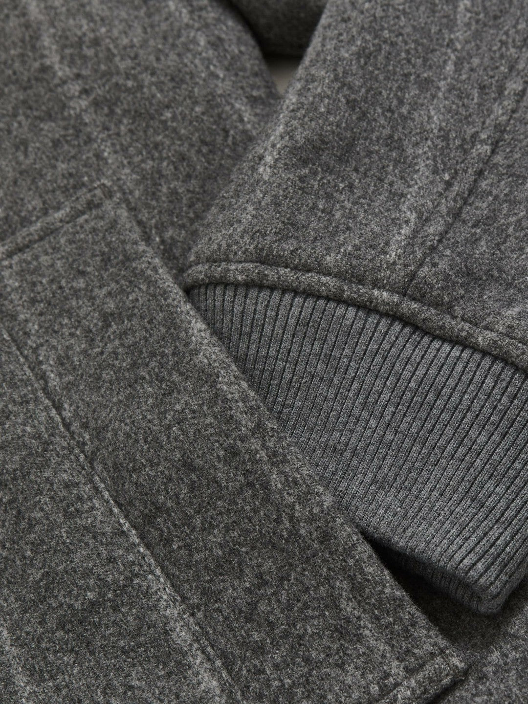 Wool-Blend Chalk-Stripe Bomber Jacket in Grey Men | Reiss