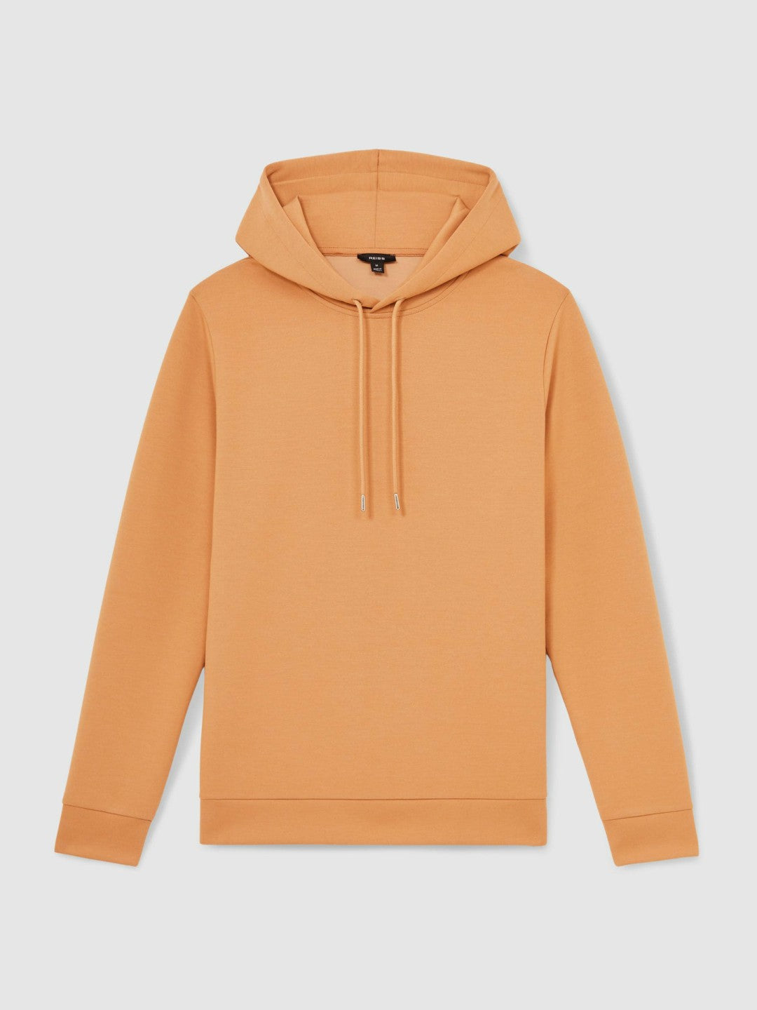 Interlock Jersey Drawstring Hoodie in Light Camel Brown Men | Reiss
