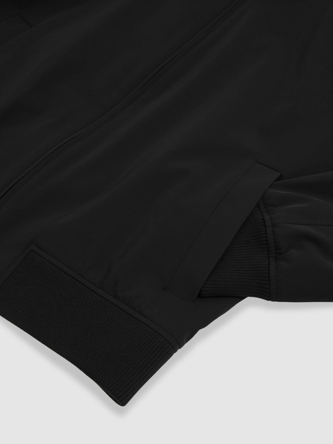Funnel-Neck Technical Jacket in Black Men | Reiss