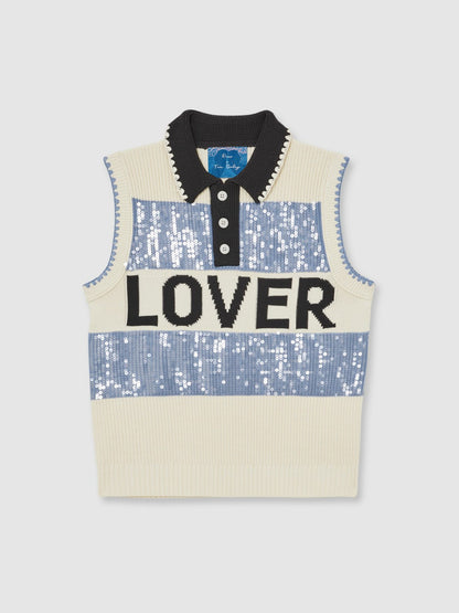 | Tom Daley Stripe Polo Vest in Soft Blue Men | Reiss