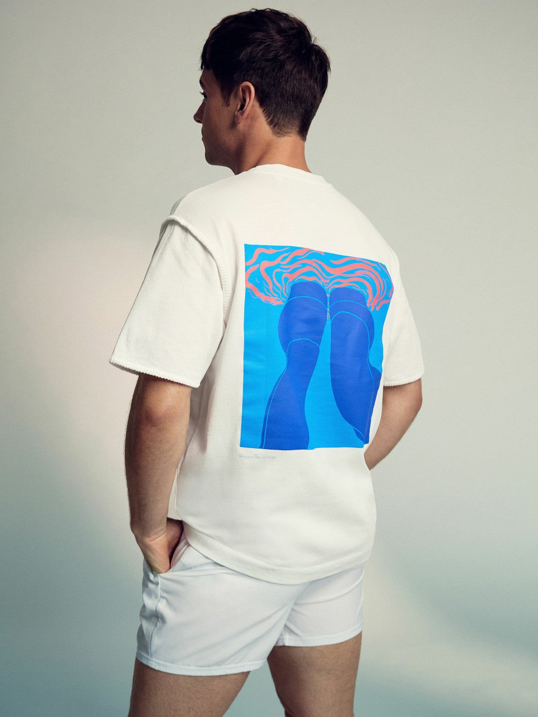 | Tom Daley Graphic-Print T-Shirt in White Men | Reiss