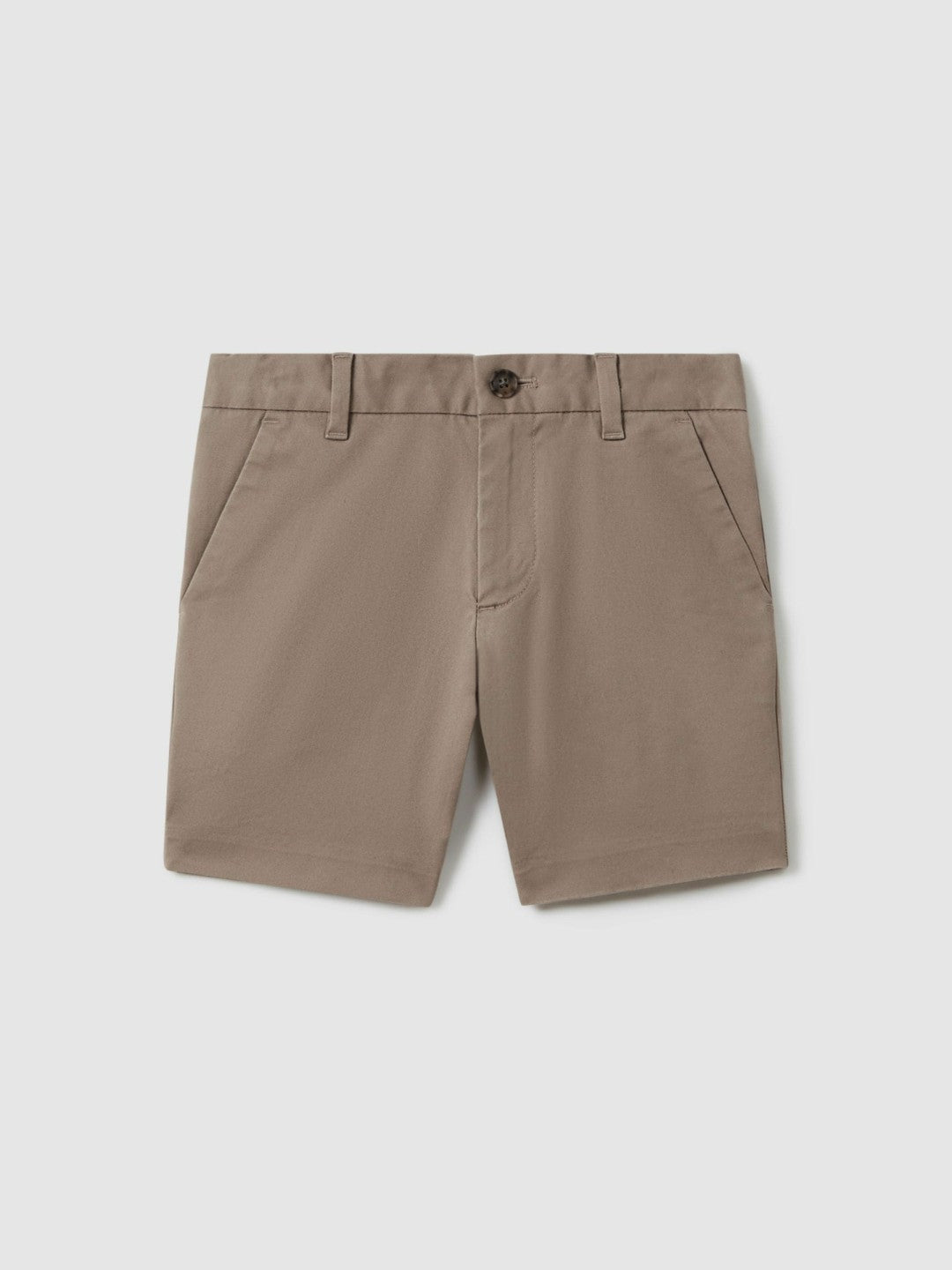 3-9 yrs Cotton Chino Shorts with Stretch in Stone Children & Baby | Reiss