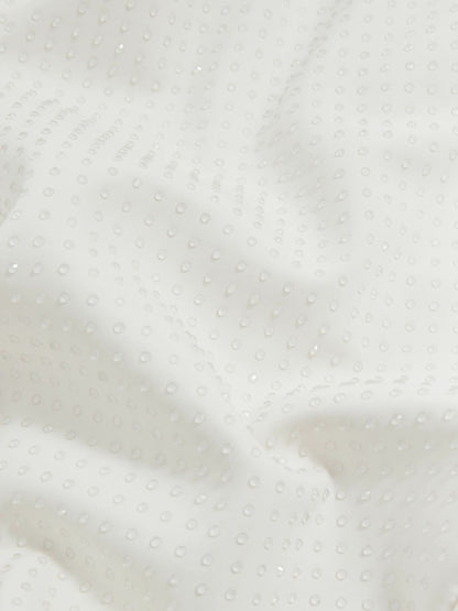 Good American Scuba Crystal Midi Dress in White Women | Reiss